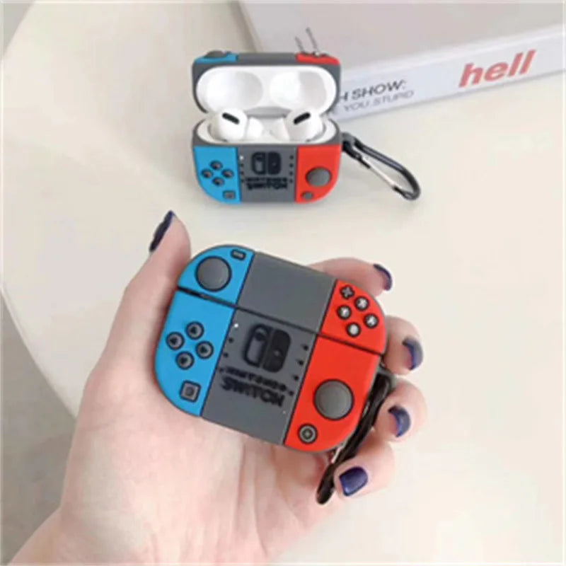 Cute Cartoon AirPods Case – Spongebob, Nintendo, Xbox & Batman | Silicone Protective Cover for AirPods 1/2/3/Pro/Pro 2