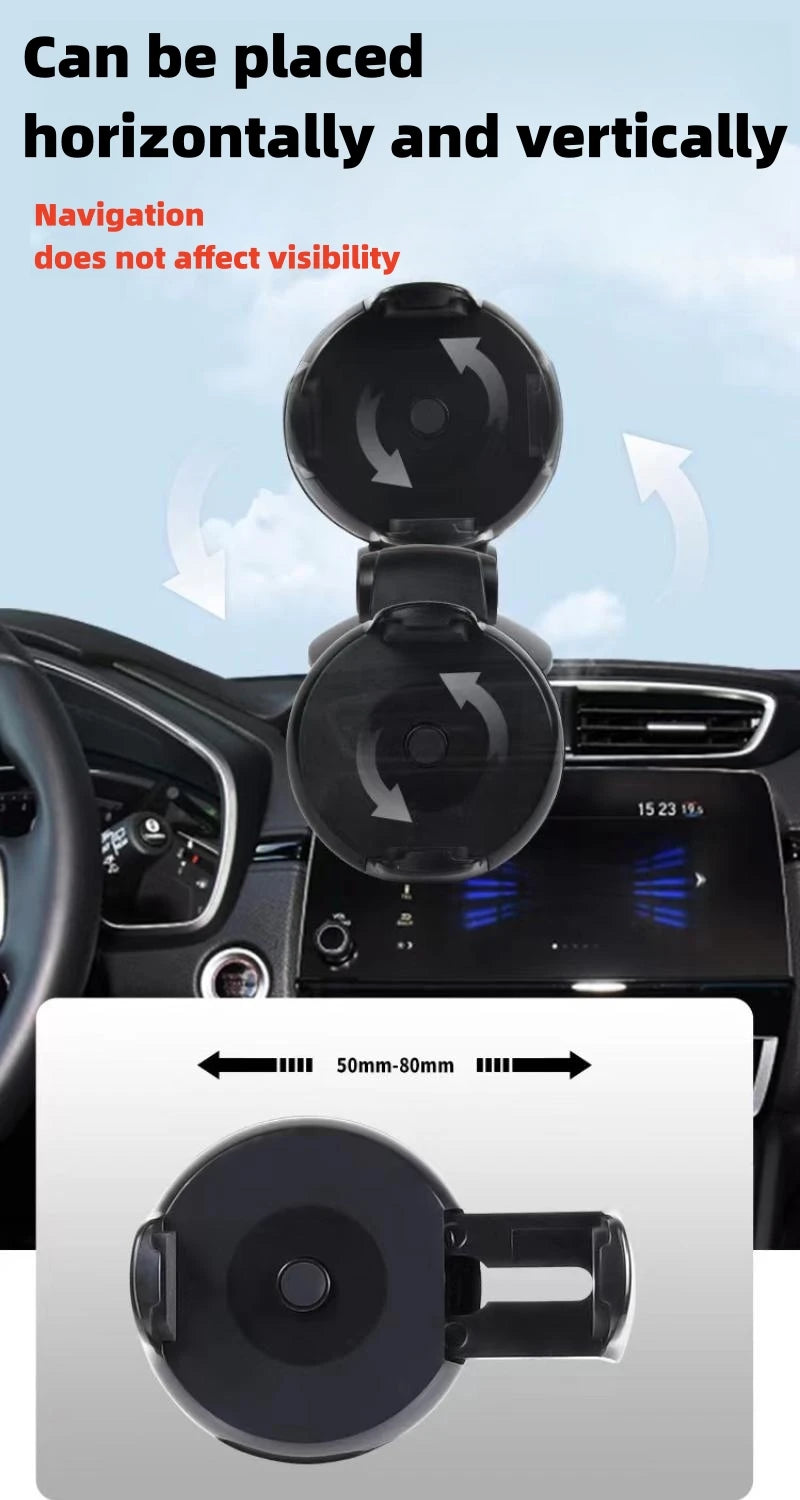 Universal Car Phone Holder – Windshield & Dashboard Mount | Adjustable Cell Phone Stand for All Smartphones