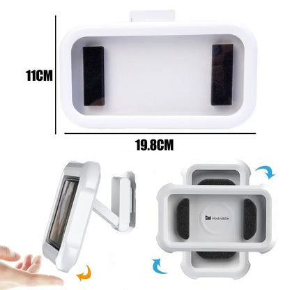 Waterproof Shower Phone Holder Case – 360° Rotation, Anti-Fog, Wall Mount, Touch Screen Compatible for iPhone, Samsung, Xiaomi, Universal 6.8-Inch
