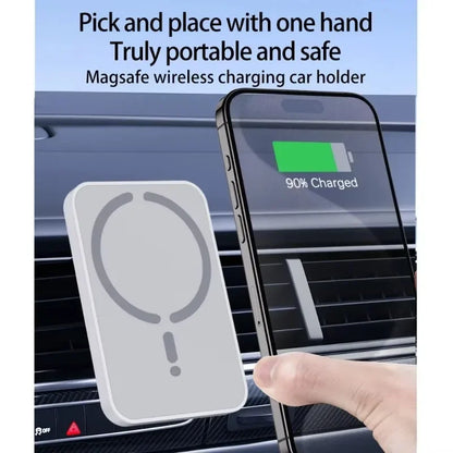 30W Magnetic Wireless Car Charger Air Vent Clip Phone Holder For Magsafe iPhone 16 15 14 13 12 Pro Max Fast Car Charging Stand