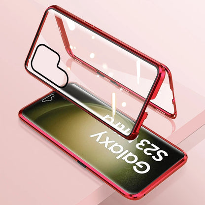 Anti-Peeping Magnetic Case for Samsung – Double-Sided Tempered Glass Privacy Cover | Fits S25, S24, S23, S22, S21 Ultra, Note 20, S23 FE