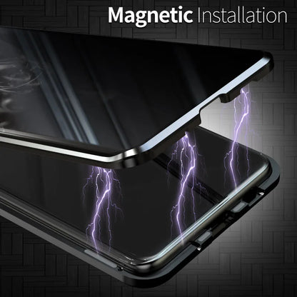 Anti-Peeping Magnetic Case for Samsung – Double-Sided Tempered Glass Privacy Cover | Fits S25, S24, S23, S22, S21 Ultra, Note 20, S23 FE