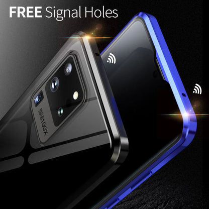 Anti-Peeping Magnetic Case for Samsung – Double-Sided Tempered Glass Privacy Cover | Fits S25, S24, S23, S22, S21 Ultra, Note 20, S23 FE