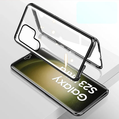 Anti-Peeping Magnetic Case for Samsung – Double-Sided Tempered Glass Privacy Cover | Fits S25, S24, S23, S22, S21 Ultra, Note 20, S23 FE