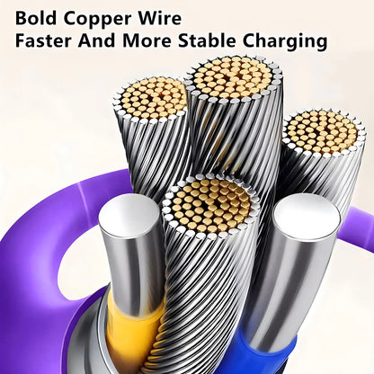4 in 1 Functional 240W Super Fast Charge USB Type C Liquid Silicone Aluminum Alloy Data Cable For iPhone Huawei Samsung Xiaomi