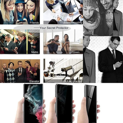 Anti-Peeping Magnetic Case for Samsung – Double-Sided Tempered Glass Privacy Cover | Fits S25, S24, S23, S22, S21 Ultra, Note 20, S23 FE
