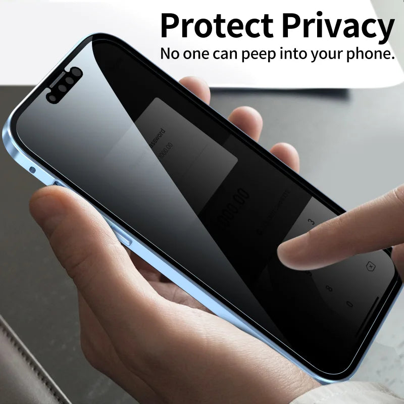 Anti-Peeping Magnetic Case for Samsung – Double-Sided Tempered Glass Privacy Cover | Fits S25, S24, S23, S22, S21 Ultra, Note 20, S23 FE