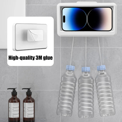 Waterproof Shower Phone Holder Case – 360° Rotation, Anti-Fog, Wall Mount, Touch Screen Compatible for iPhone, Samsung, Xiaomi, Universal 6.8-Inch